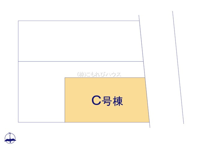 中分1丁目27番　新築一戸建て　ハートフルタウン　Cの区画図|C号棟