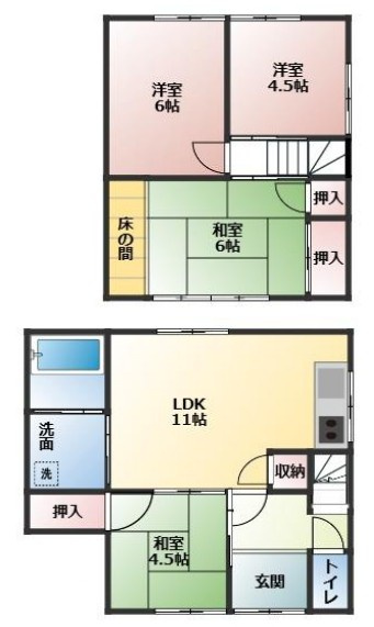 草津市東草津2丁目　中古テラスハウス