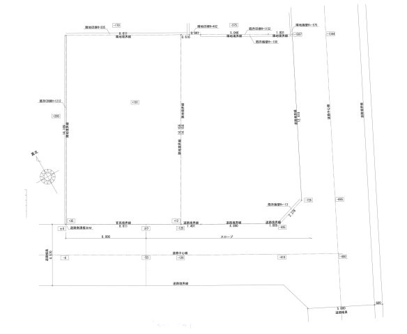 瀬戸南町1丁目　西　建築条件付き　売土地　（全2区画）の区画図