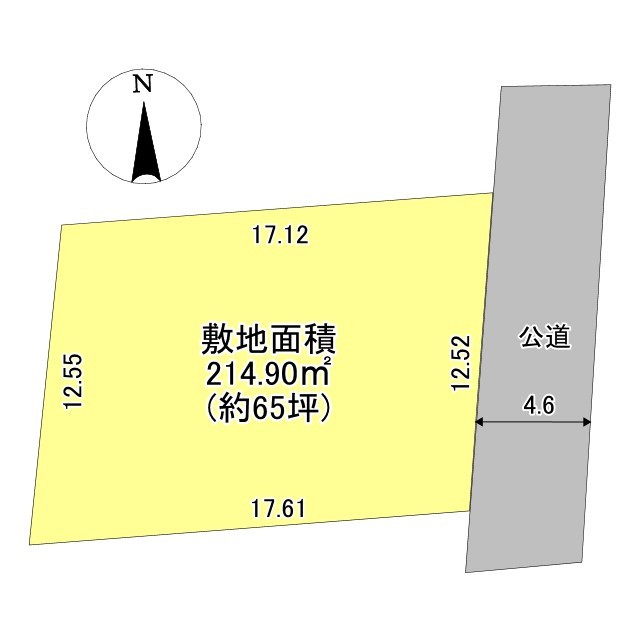 三郷市彦倉1丁目　中古戸建の区画図|敷地面積60坪越え