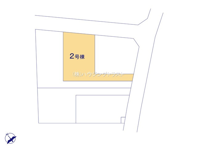 仲介手数料無料　リーブルガーデン所沢上新井・新築全5棟の区画図