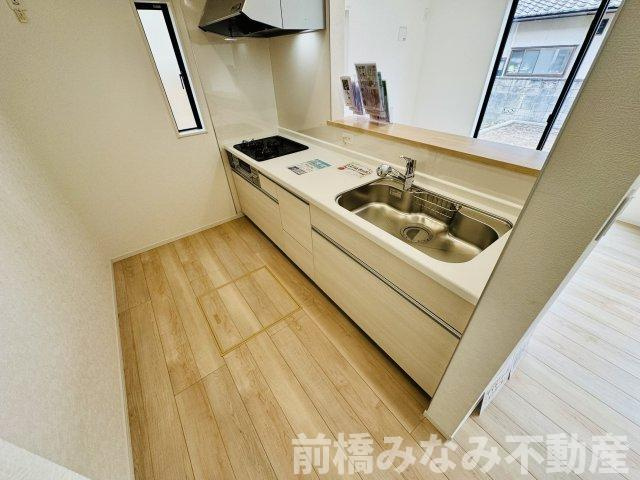 前橋市茂木町第4　限定1棟　クレイドルガーデン　新築建売のキッチン|きれいなキッチンです