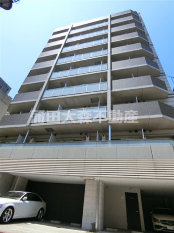 ル・リオン大鳥居の外観|2012年10月築　RC鉄筋コンクリート造地上10階建て1K～1LDK総戸数89戸の大鳥居駅近分譲賃貸マンション　東京都大田区東糀谷2丁目の落ち着いた環境！ニトリやスーパーサミット近く！