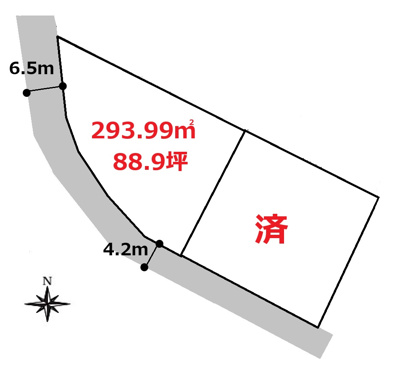 【区画図】 | 北群馬郡吉岡町大久保売地