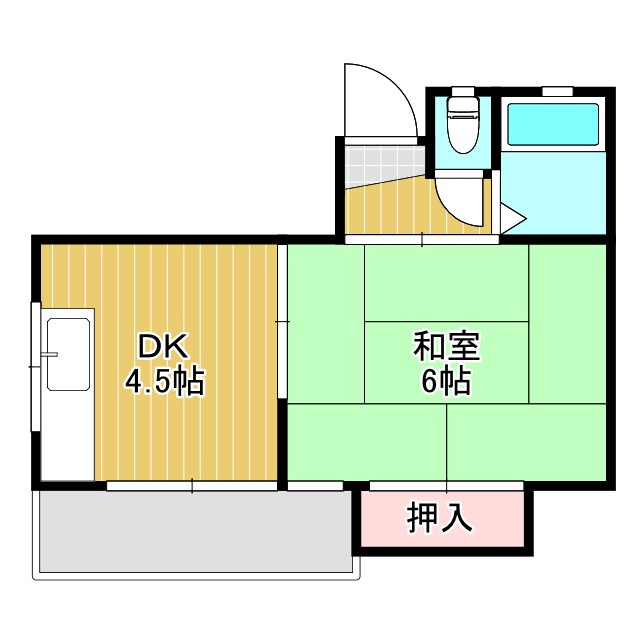 草野マンション８号館の間取り