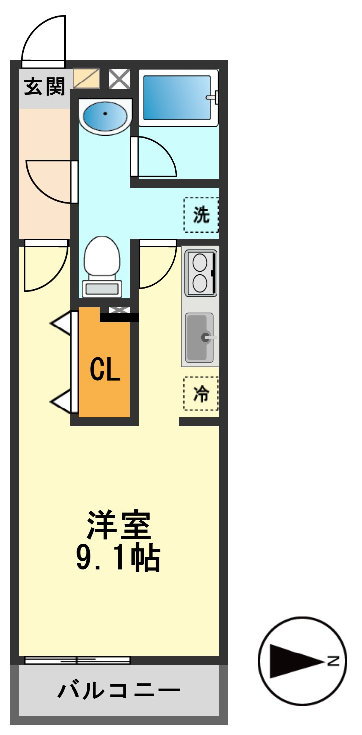 リブリ・Sunnyの間取り