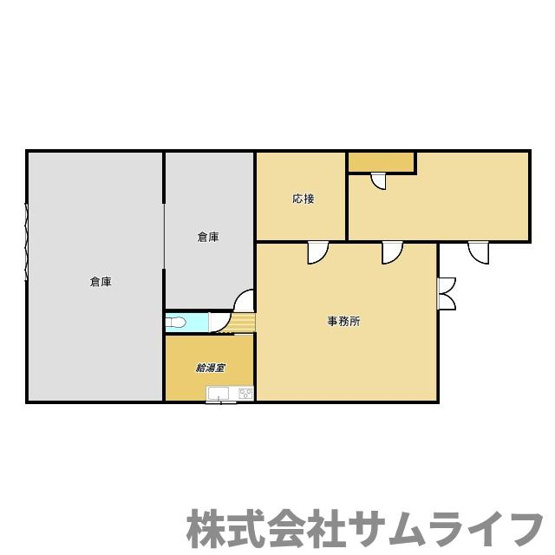 【間取り】 | 川津倉庫付き事務所