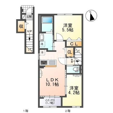 ティーノ フェリーチェ ３３の間取り|間取図