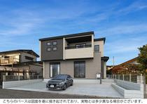 福岡県糸島市新築戸建ての外観パース