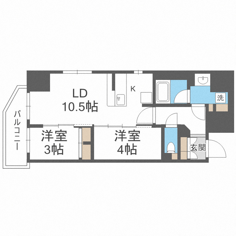 アーバネックス西本町の間取り