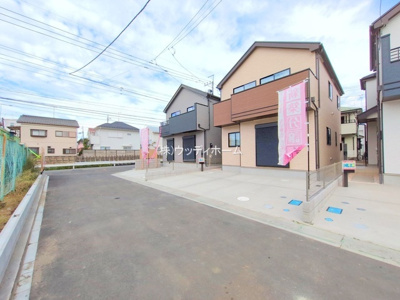 【前面道路含む現地写真】 | 春日部市備後東3期　新築一戸建て　B号棟