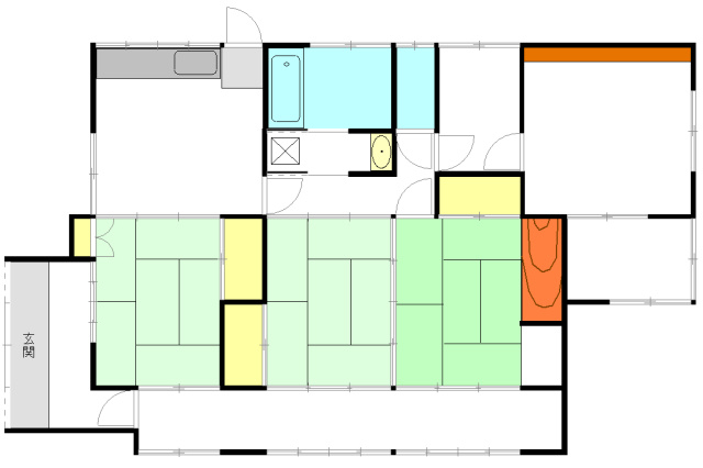 宮野上　中古住宅の間取り