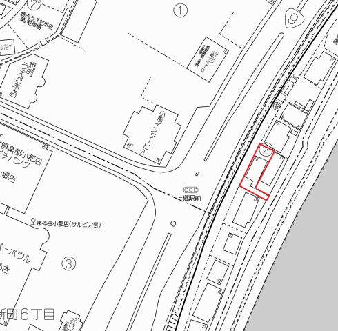 売土地　小郡新町の土地図