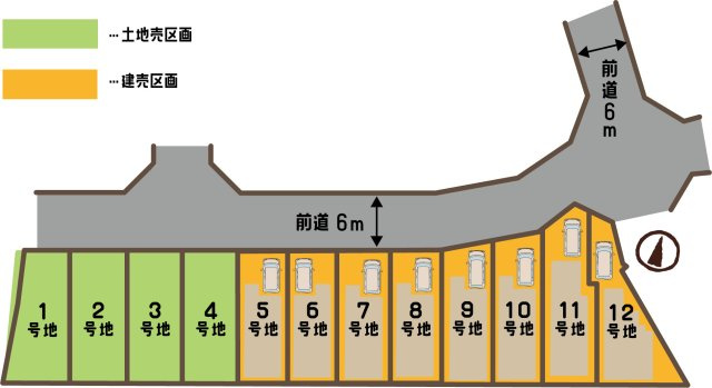 嵯峨野南浦町5期５号地の区画図