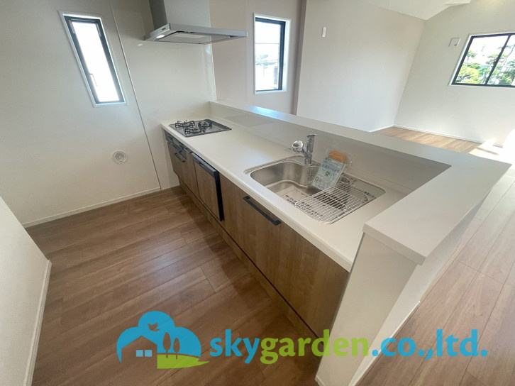 藤沢市片瀬海岸5期　新築戸建　全3棟1号棟のキッチン