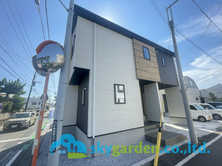 藤沢市片瀬海岸5期　新築戸建　全3棟1号棟の外観
