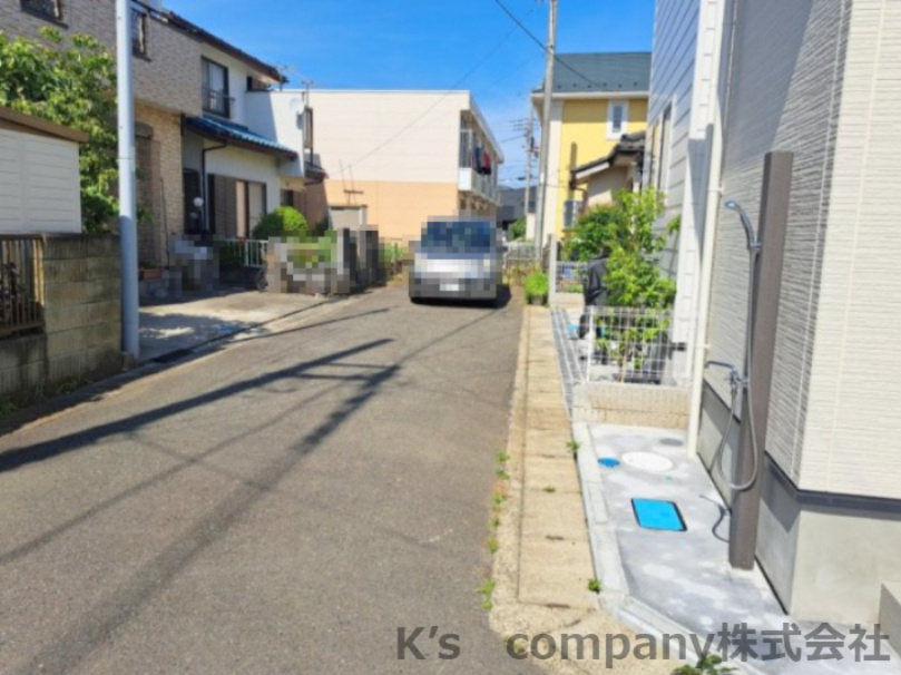 ◎茅ヶ崎市柳島１丁目　建築条件なし　売地の前面道路含む現地写真|前面道路の様子です◇