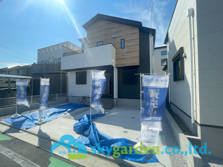 藤沢市片瀬海岸5期　新築戸建　全3棟2号棟の外観