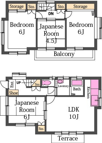 野田1319-119貸家の間取り|4LDKの間取りです