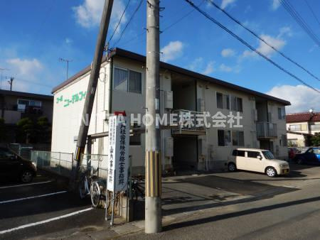 コーポニューデルフィーの外観|人気の都市ガス物件◆追い焚きや温水洗浄付きトイレなど設備付き