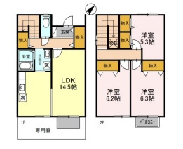 ヴェルドミール　Cの間取り
