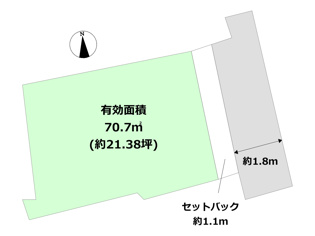 西宮市西福町売り土地の間取り