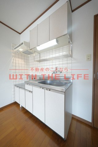 ベルセゾンⅡ【キャッシュバック対象物件】のキッチン|コンパクトなキッチンで掃除もラクラク