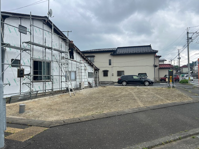 一関市山目町の前面道路含む現地写真