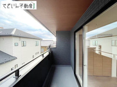 【バルコニー】 | blooming garden本庄市下野堂　新築住宅 | ≪1号棟≫
現地(2025年10月撮影)