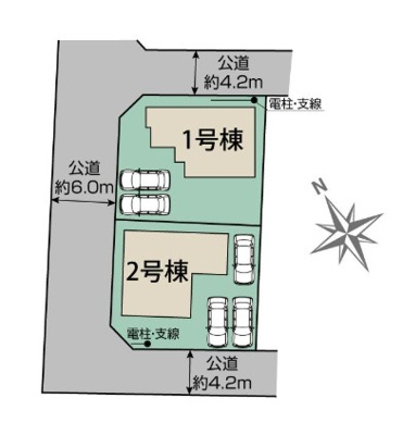 【区画図】 | blooming garden本庄市下野堂　新築住宅