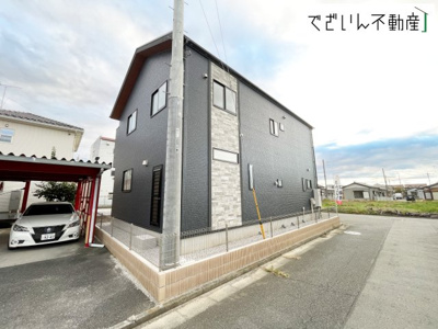 【外観】 | blooming garden本庄市下野堂　新築住宅 | ≪1号棟≫
現地(2025年10月撮影)