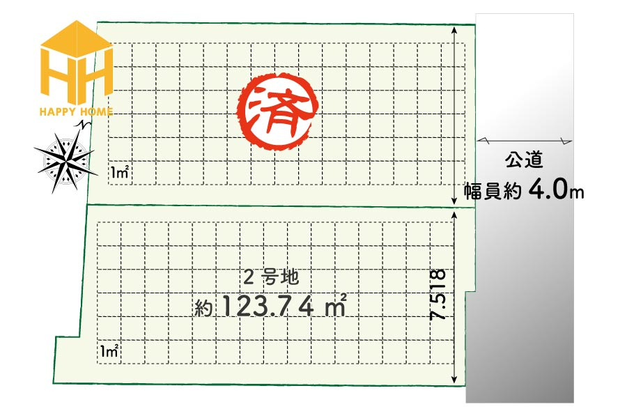 シェーネルヴォーネン・ジョン山田5丁目の区画図