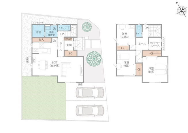 【間取り】 | フィリディアガーデン太田市東矢島町　3号棟 | LDKひろびろ18.9帖！
