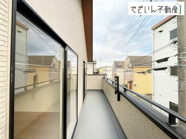 【バルコニー】 | blooming garden本庄市下野堂　新築住宅 | ≪2号棟≫
現地(2025年10月撮影)