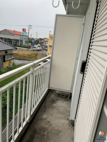 アパートメント中島のバルコニー