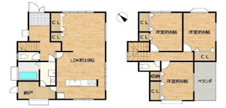 【間取り】 | 中古戸建　神戸市西区伊川谷町潤和 | ３ＬＤＫ+納戸