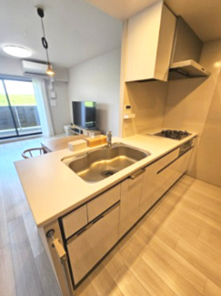 【キッチン】 | ザパークハウス三郷 | キッチンには生ごみをため込まずに済むディスポーザーと、日々の忙しいご家庭にはとてもうれしい食器洗い乾燥機を装備　食器洗い乾燥機はシンク下に配置することで片付けの動作がよりスムーズに運べます