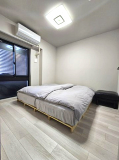 【寝室】 | ザパークハウス三郷 | マンションにありがちな梁や柱が室内にはみ出ていないことで、同じ6帖でも戸建のような広い空間が確保されていて、レイアウトもしやすい空間です