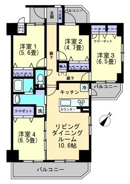 アルファステイツ桟橋通りの間取り|令和７年４月にリノベーションが完了しました。
