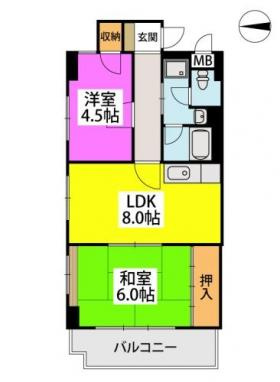 サンライズ荒木駅前の間取り