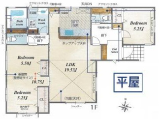 【間取り】 | 蓮田市江ヶ崎　新築分譲住宅
