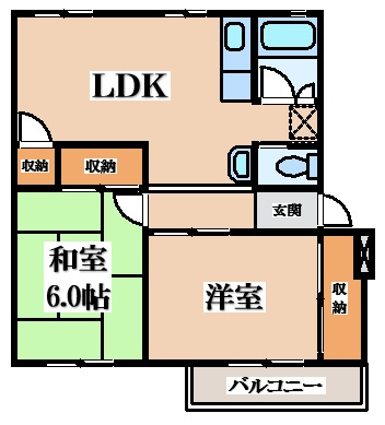 【間取り】 | 香里三井B団地