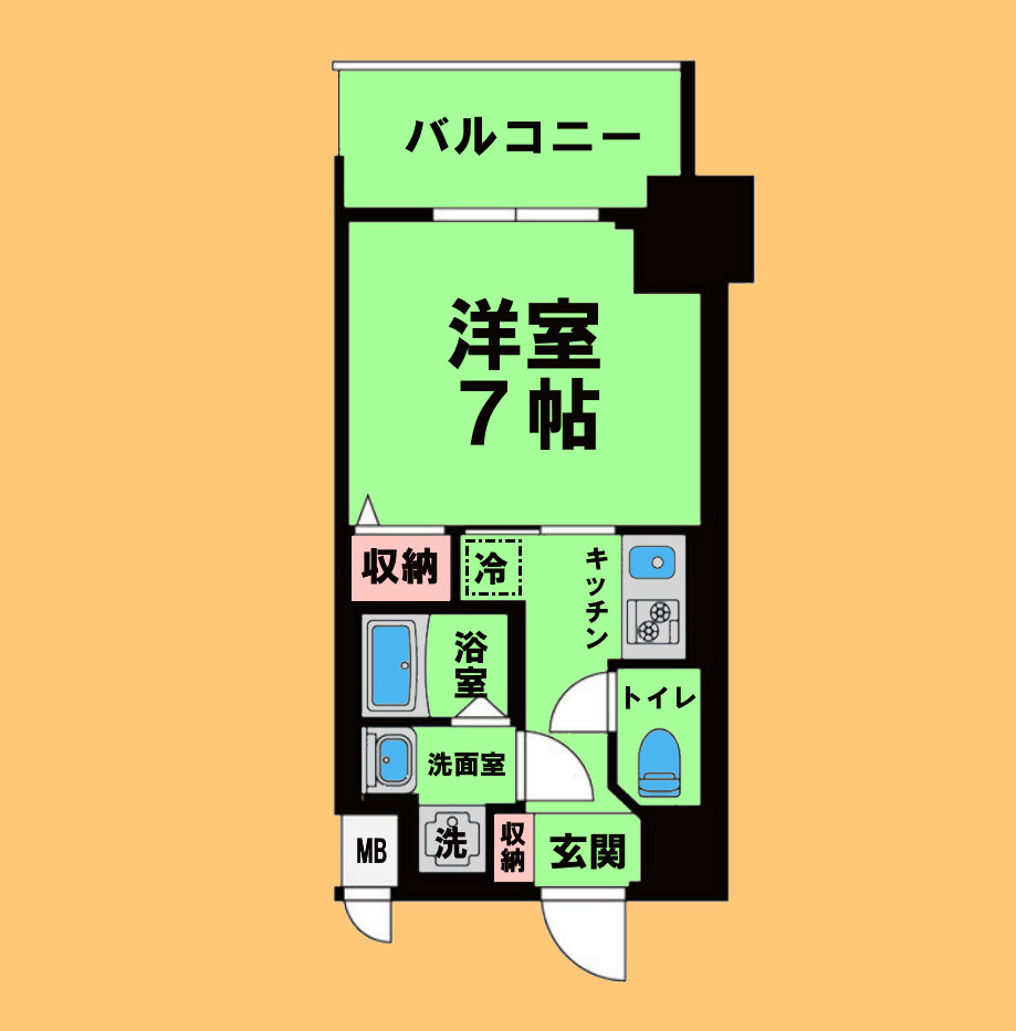 S-RESIDENCE浄心 Eastの間取り|間取り反転タイプ