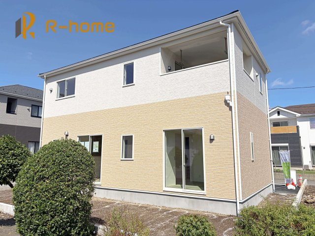 土浦市中荒川沖町第4　新築戸建て　1号棟の外観|ご予約を頂ければ、『平日』はもちろん『早朝』や『夜間』もご見学可能です♪お気軽にお申し付けください♪