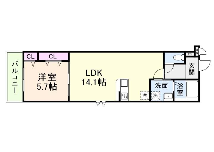 リベルトボヌールⅡ番館の間取り