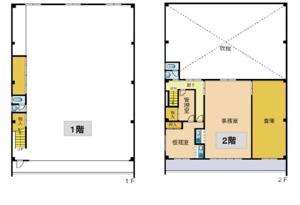 草津市大路２丁目の工場の間取り