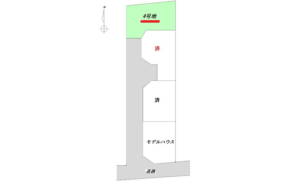 広島市佐伯区海老園1丁目　土地の区画図