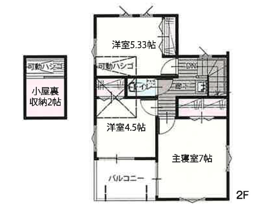 【仲介手数料無料】所沢市山口２号棟　所沢市の新築住宅なら西武ハウジングの間取り