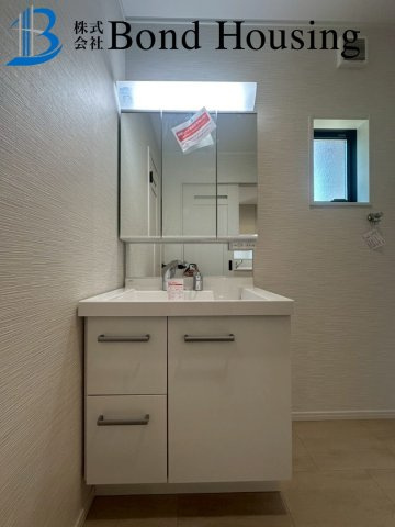 南向きで陽当たり良好　青山台2丁目　新築1区画の独立洗面台