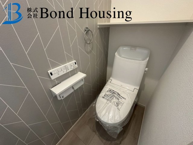 南向きで陽当たり良好　青山台2丁目　新築1区画のトイレ